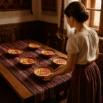 Supă cremă de brânzeturi cu crutoane și salam picant